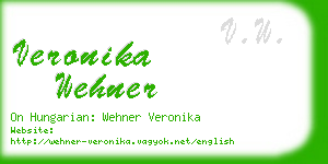 veronika wehner business card